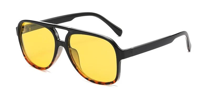 Gafas de sol piloto polarizadas oversize