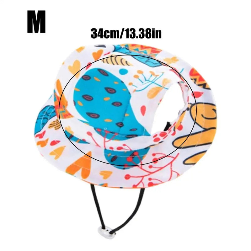 Gorro Solar Ajustable para Mascotas con Orificios para las Orejas