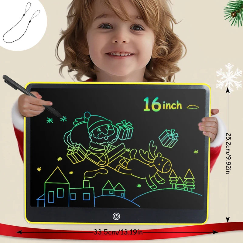 16-Inch Color LCD Writing Tablet with Erasable Screen
