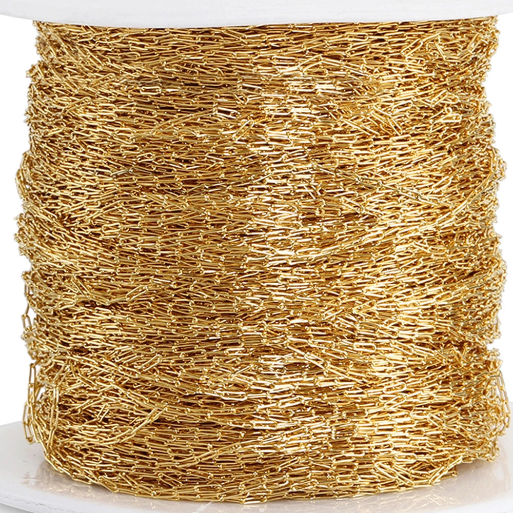 Gold Stainless Steel Cable Chain for Jewelry Making