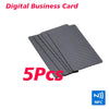 Tarjeta de Visita Digital NFC con Acabado en Fibra de Carbono