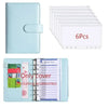 A6 PU Leather Budget Binder with Cash Envelope Organizer
