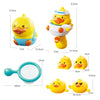 Yellow Duck Bath Sprinkler Toy Set for Toddlers