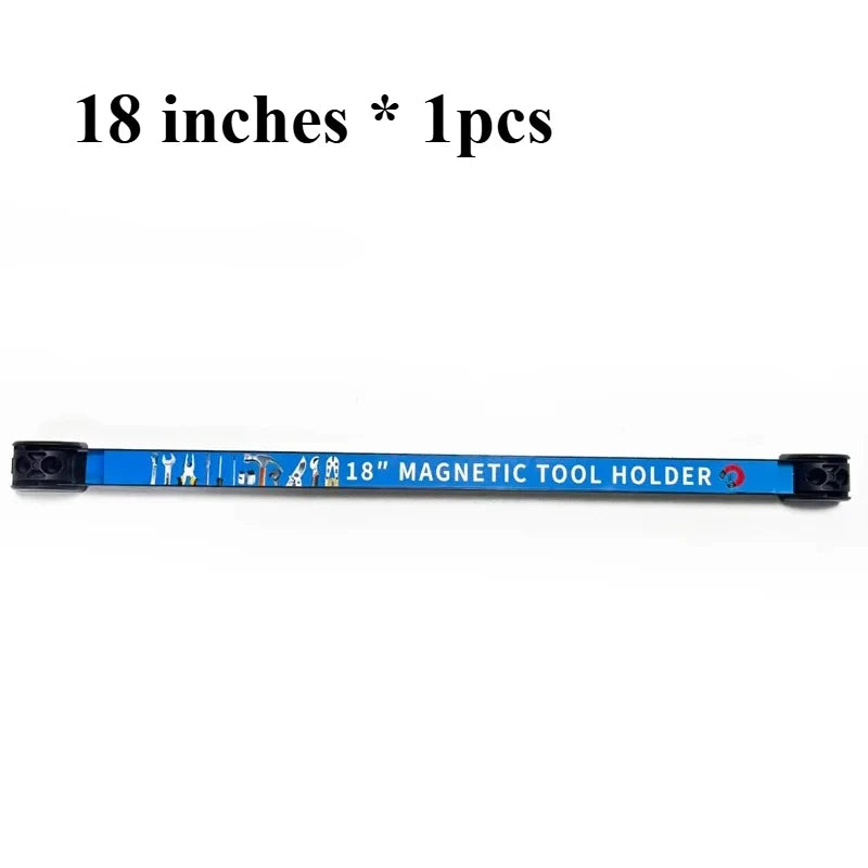 A blue magnetic tool holder strip measuring 18 inches, sold as one piece.