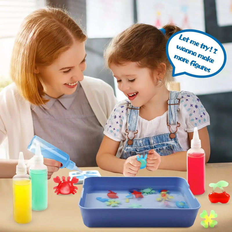 Kit de Manualidades Criaturas Marinas Mágicas en 3D