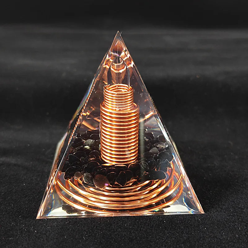 Spiral Copper Pyramid Ornament