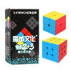 A box of 3.47 inch WCA series building blocks featuring colorful geometric cubes in blue, red, and yellow.