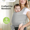 Knitted Fabric Baby Carrier for Front Carrying, Sleeping & On-the-Go Comfort
