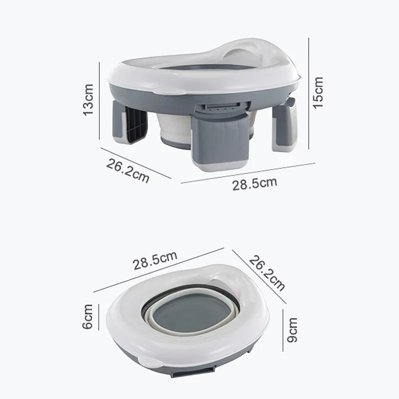 Foldable 3-in-1 Travel Potty for Kids with Disposable Bags