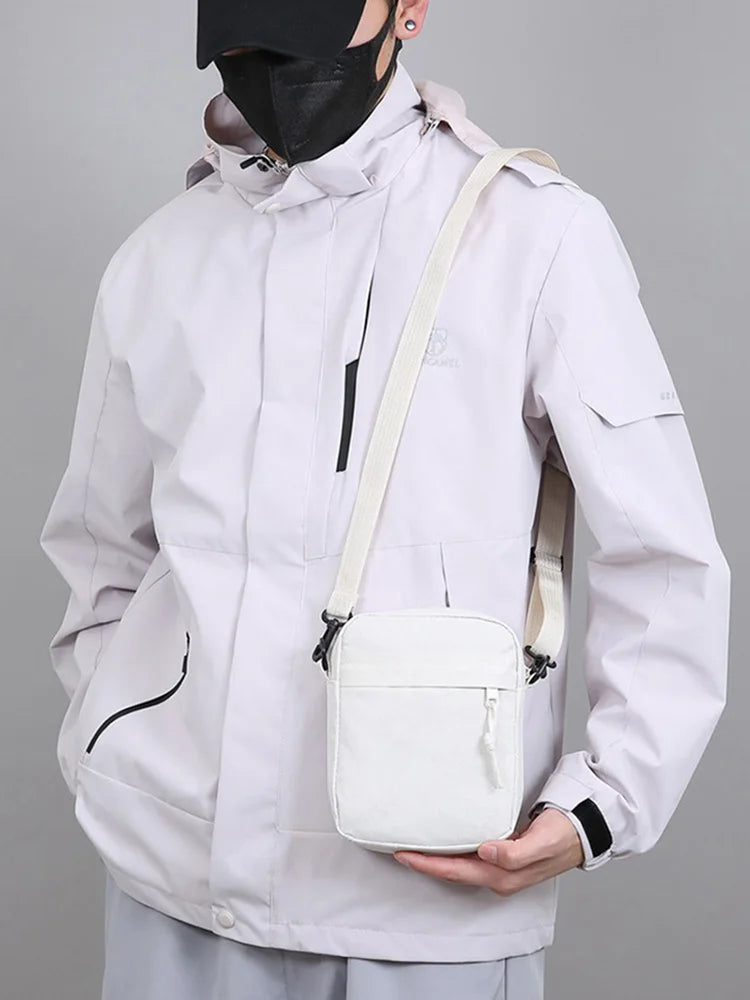 Minimalist Solid Color Crossbody Sling Bag for Men and Women