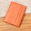 Vintage Slim Leather Card Holder Wallet for Men