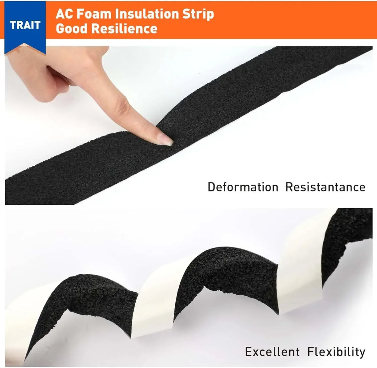 Self-Adhesive Foam Weather Stripping for Doors and Windows
