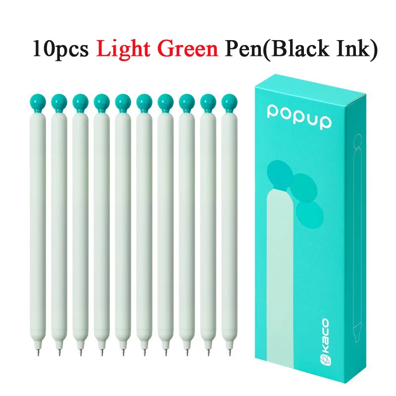 KACO POPUP Retractable Gel Pen – 0.5mm Smooth Writing, Quick-Dry Ink