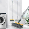 Rotatable Long-Handle Floor Scrub Brush with Squeegee
