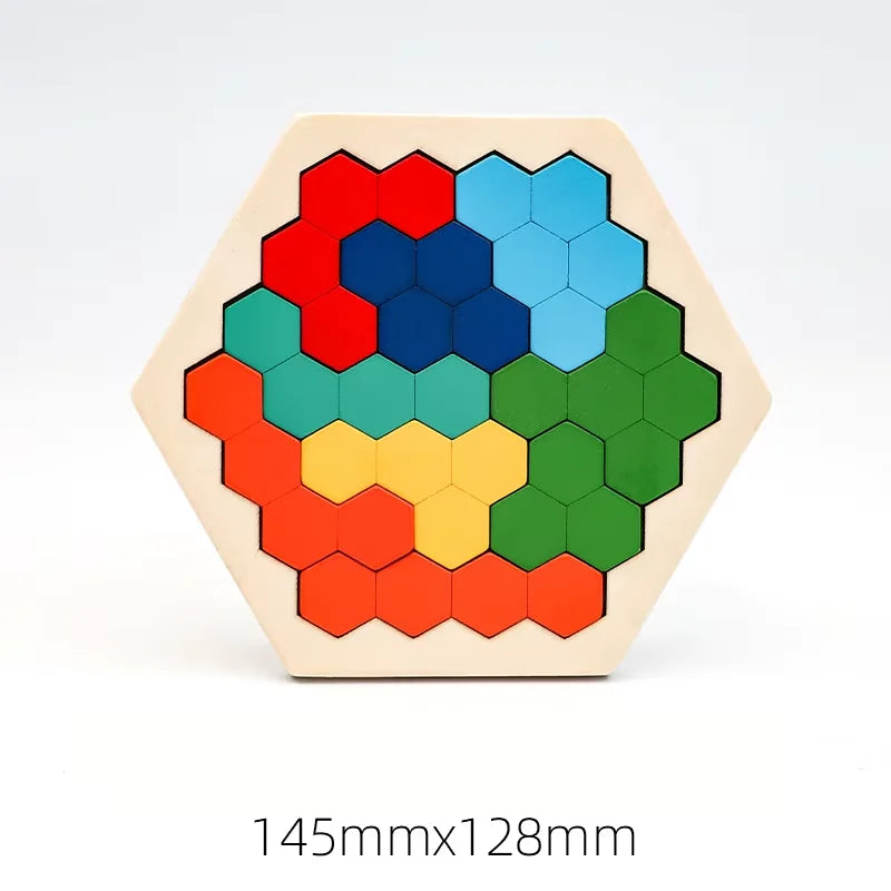 Wooden Block Puzzle Set for Kids