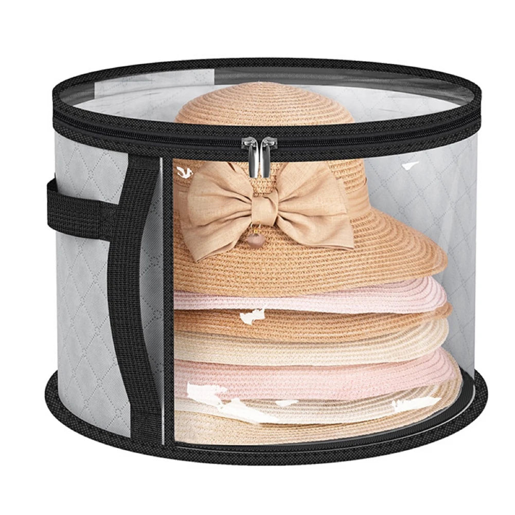Foldable Hat Storage Bucket Organizer