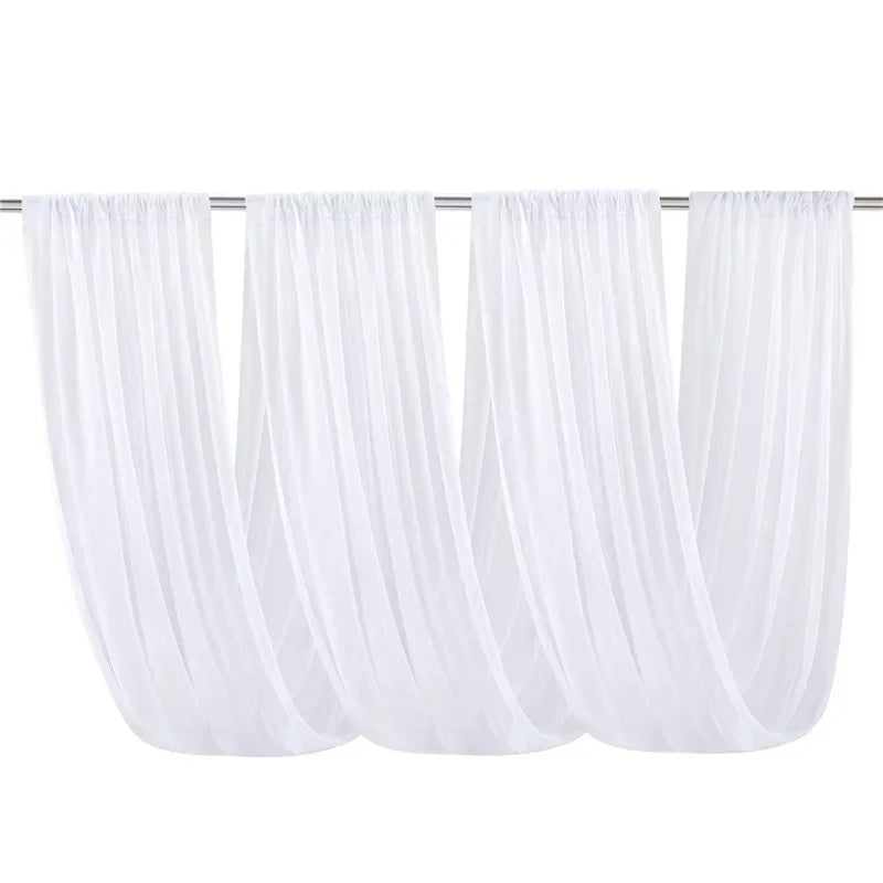 Sheer Chiffon Ceiling Drapes for Weddings & Events