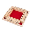 Classic Shut the Box Wooden Dice Game for Family and Friends