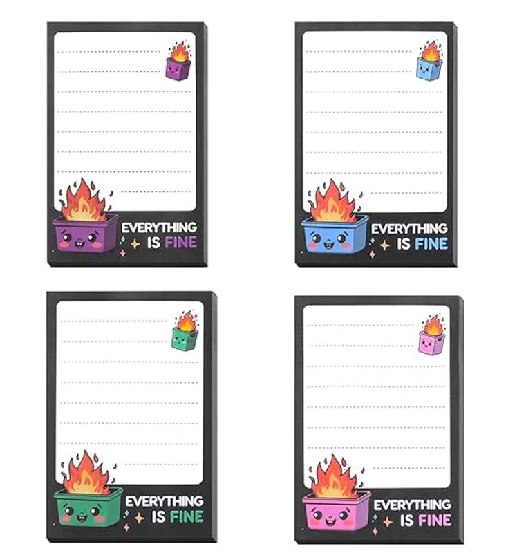 Notas adhesivas de escritorio divertidas - Bloc de humor 'Estoy bien'