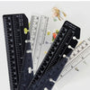 Multifunctional Transparent PVC Bookmark Ruler for Loose-Leaf Notebooks