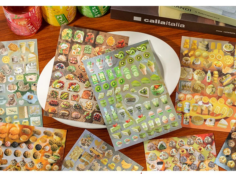 Y2K Aesthetic Sticker Book - 30 Sheets of Kawaii Japanese Stationery Decals