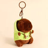 Cute Capybara Plush Keychain