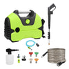Electric High-Pressure Washer with Foam Cannon and 32ft Hose