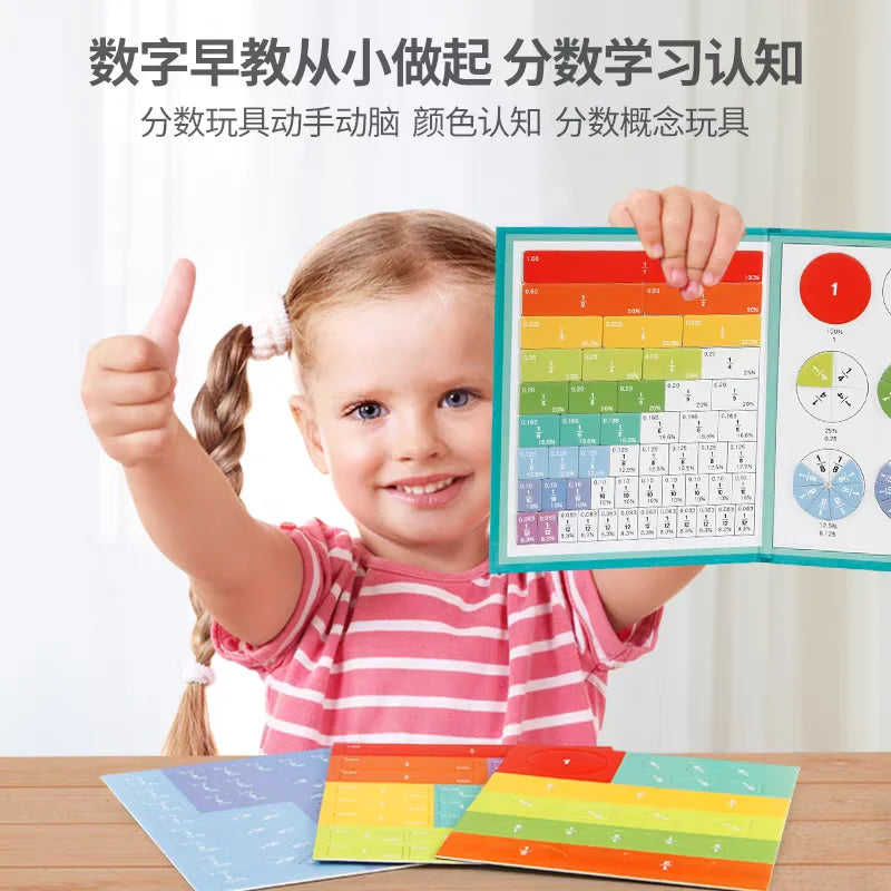 Magnetic Fraction Puzzle Set for Hands-On Math Learning