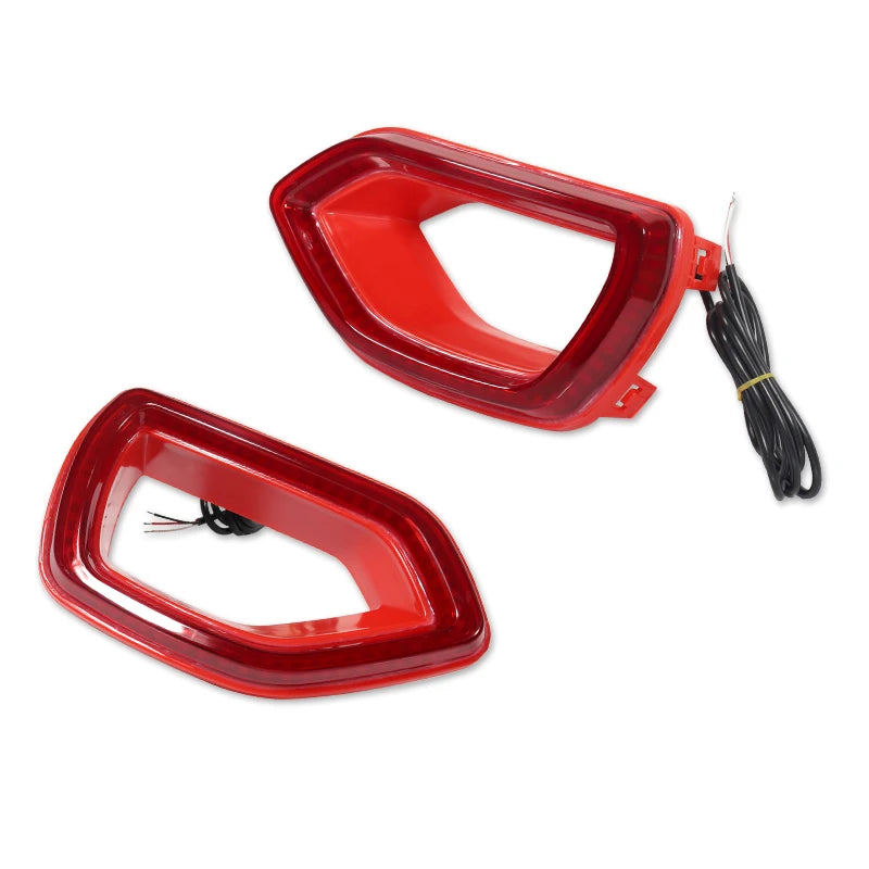 Red switchback LED grille light kit for Dodge Charger SRT/Scat Pack vehicle.