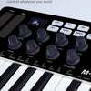 Portable 25-Key MIDI Controller with Pads and Wireless Connectivity