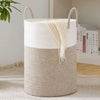 Woven Cotton Rope Storage Basket with Handles
