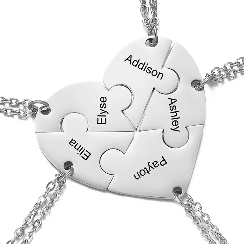 Personalized Stainless Steel Heart Name Necklace