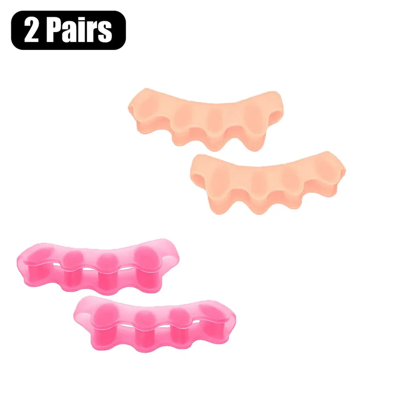 Soft Silicone Toe Separators for Bunion Relief & Foot Alignment