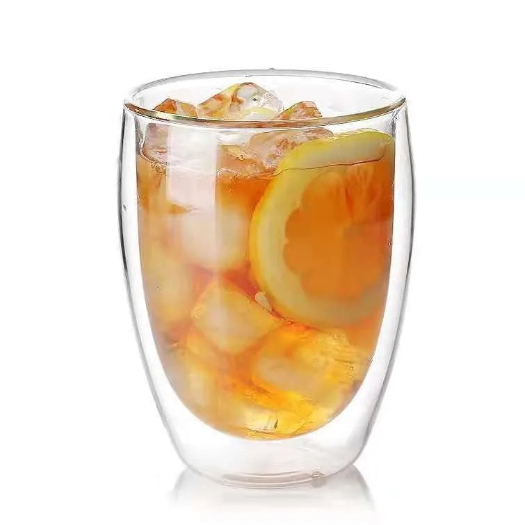 Mug en verre à double paroi isolant