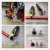 Universal 22mm Motorcycle Bar End Mirrors - 360° Adjustable Pair