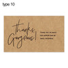 A brown kraft paper tag with handwritten black text that says Thanks Gorgeous thank you so much for supporting my small busin