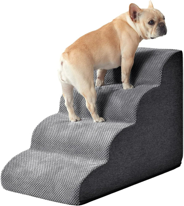 Curved Pet Stairs for Beds and Sofas
