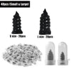 Un jeu de 40 outils en silicone en forme de cône pour la réparation de pneus, y compris de petites et grandes tailles.
