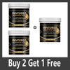 Two jars of Invisible Waterproof Agent with gold lids and black labels shown for a Buy 2 Get 1 Free promotion