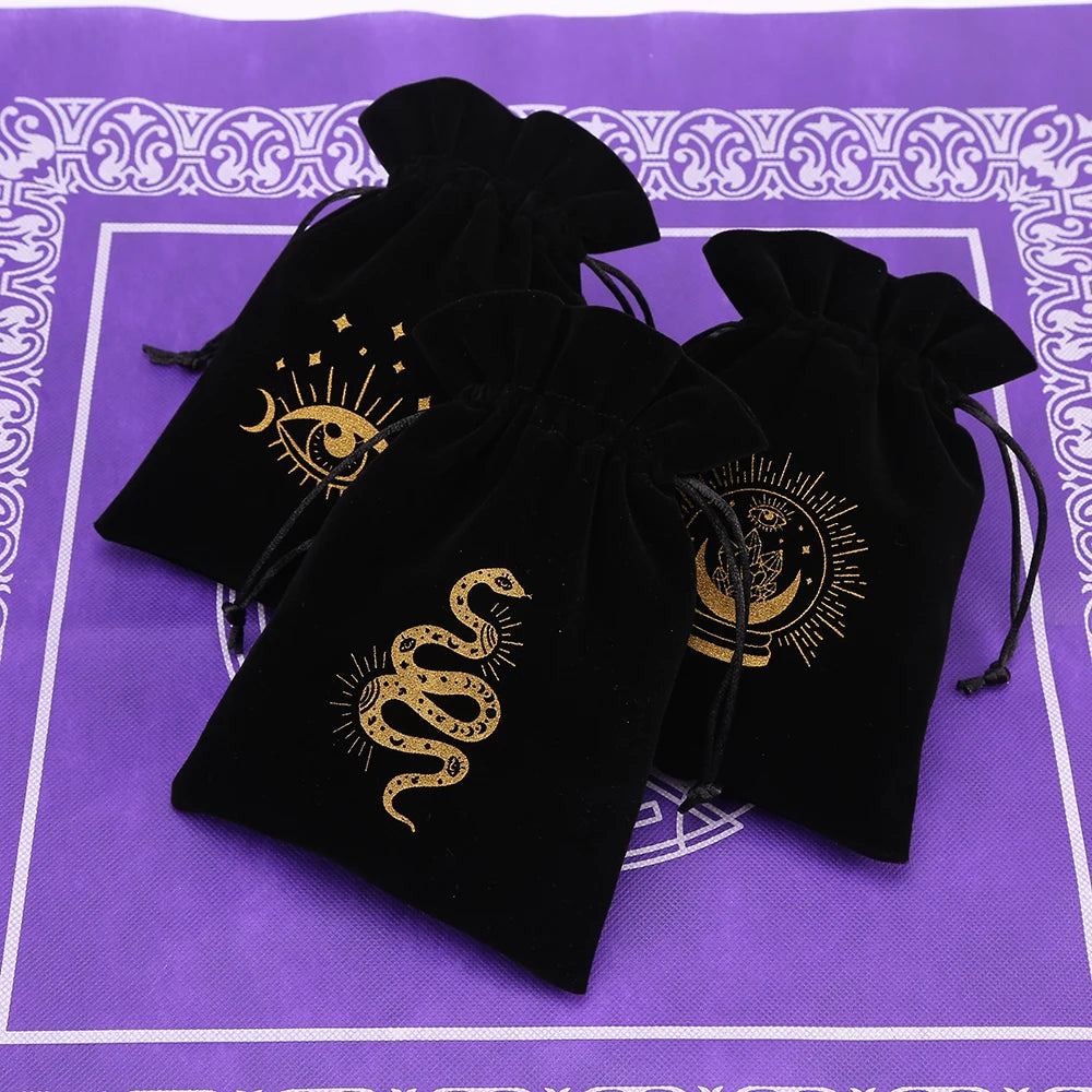 Black Velvet Tarot Card Storage Bag