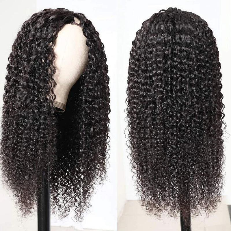 Kinky Curly U-Part Human Hair Wig