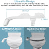 Ultra-Slim Dual Nozzle Bidet Attachment