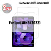 Two tempered glass screen protectors for the iPad Air 5 (2022) model.
