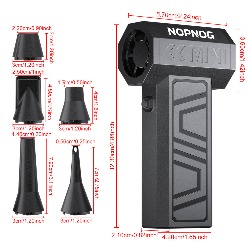 Portable Turbo Fan with 5 Nozzles