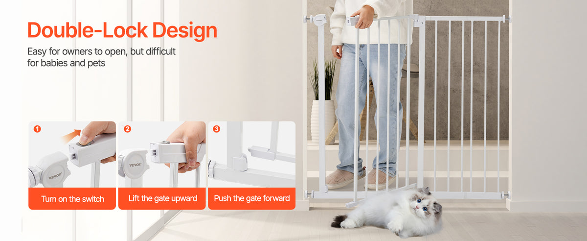 Walk-Through Safety Gate for Babies and Pets