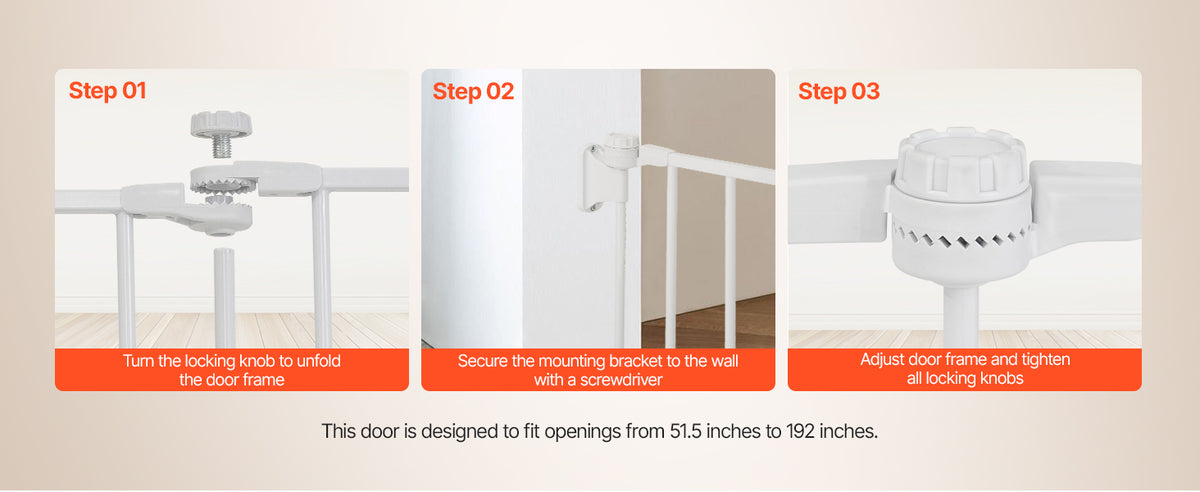 Walk-Through Safety Gate for Babies and Pets
