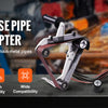 Multi-purpose pipe sanding adapter tool with various attachments for polishing metal pipes.