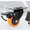 Heavy-Duty Swivel Plate Casters with Dual Locking Brakes (Set of 4)