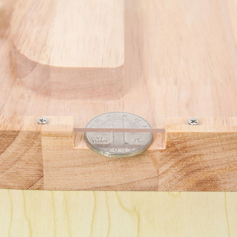 Wooden Alphabet Piggy Bank – Educational Coin Savings Box