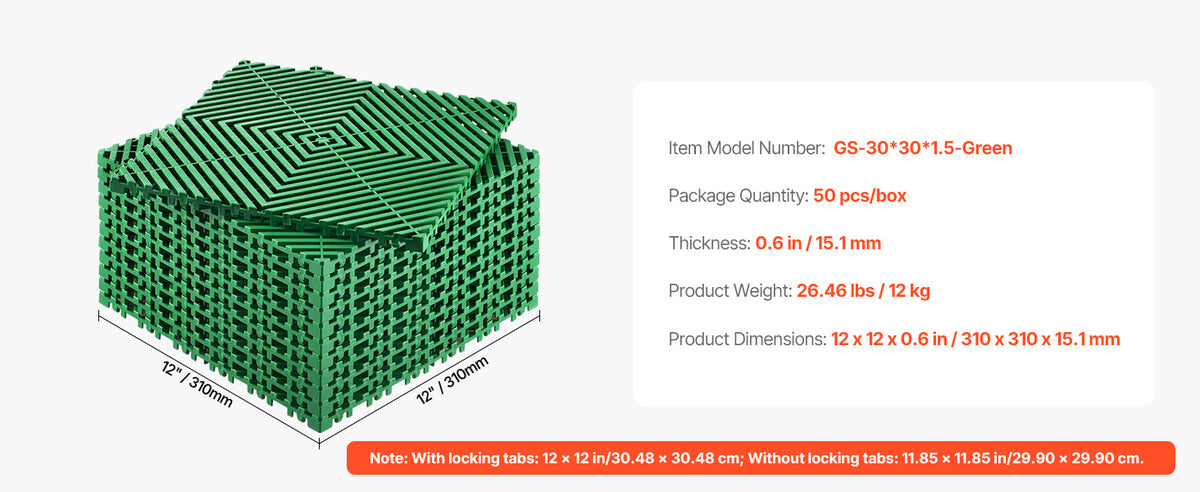 Interlocking Drainage Floor Tiles with Anti-Slip Surface